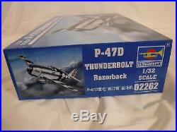 1/32 Trumpeter US Army Air Force P 47D Thunderbolt Razorback # 2262 NIB Complete
