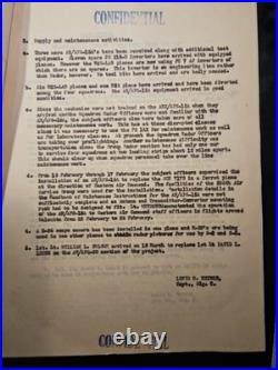 10 Pages Of confidential WWII military report dated May 16, 1945, Air Force Army