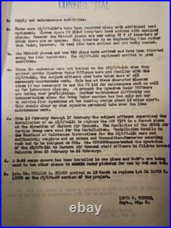 10 Pages Of confidential WWII military report dated May 16, 1945, Air Force Army