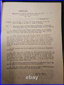 10 Pages Of confidential WWII military report dated May 16, 1945, Air Force Army