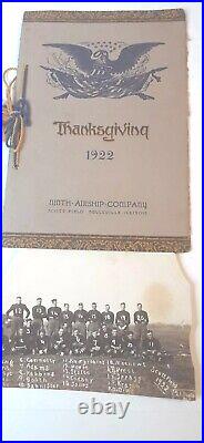 1922 Ninth Airship US Army Air Force Scott Field Thanksgiving Program Football
