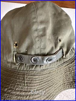 1940s Vtg USAAF C-1 Survival Vest Reversible Sun Hat Boonie Army Air Force 40s