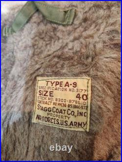 1940s WWII U. S. Army Air Forces Type A-9 Flight Pants Size 40 Alpaca Wool Lined