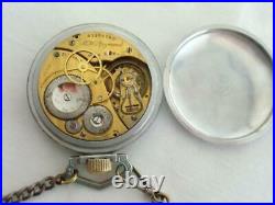 1941 Elgin GCT WWII Vintage Air Force Watch U. S. Army A. C Chain for Pocket Watch