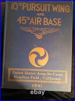 1941 Hamilton Field CA 10th Pursuit Wing & 45th Air Base WWII Army Air Corps
