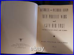 1941 Hamilton Field CA 10th Pursuit Wing & 45th Air Base WWII Army Air Corps