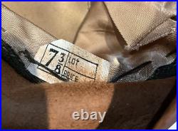 1941 Named WWII US ARMY AIR FORCE NCO ENLISTED MEN CRUSHER FLYING HAT CAP 7 3/8