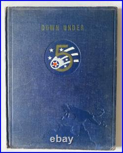 1943 DOWN UNDER WW-II US Army Air Force AAF YEARBOOK AUS. & New Guinea