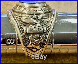 1943 US Army Air Force Bombardier 10k Yellow Gold Jostens 18.4 Grams Size 9.5