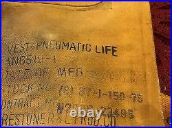 1944 Dated US Army Air Force USAAF Type B4 WW2 Pilot's Life Preserver
