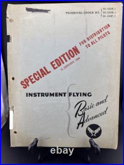 1944 US ARMY AIR FORCE WW2 Instrument Flying without radio aids 30-100A-1 B-1 F1