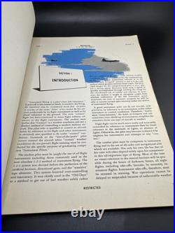 1944 US ARMY AIR FORCE WW2 Instrument Flying without radio aids 30-100A-1 B-1 F1
