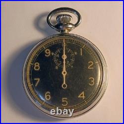 1944 WW2 US Army Air Force Type A-8 Waltham Stopwatch WORKING SEE VIDEO