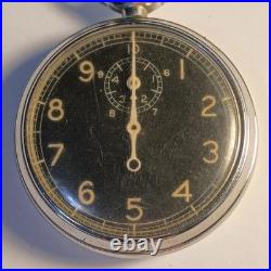 1944 WW2 US Army Air Force Type A-8 Waltham Stopwatch WORKING SEE VIDEO