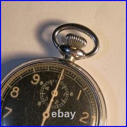 1944 WW2 US Army Air Force Type A-8 Waltham Stopwatch WORKING SEE VIDEO