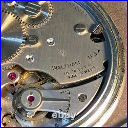 1944 WW2 US Army Air Force Type A-8 Waltham Stopwatch WORKING SEE VIDEO