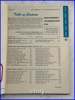 1944 WWII Army Air Force NAVIGATORS INFORMATION FILE Restricted & NARCO GSI Book