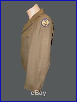 1944 WWII US 8th Army Air Force Ike Jacket Wool Patch e29142e
