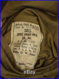 1944 WWII US 8th Army Air Force Ike Jacket Wool Patch e29142e
