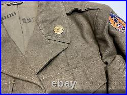 1945 Original WWII U. S. Army 8th Air Force USAAF Technician 4th E4 Wool Jacket