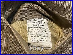 1945 Original WWII U. S. Army 8th Air Force USAAF Technician 4th E4 Wool Jacket