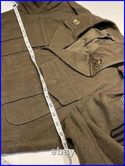 1945 Original WWII U. S. Army 8th Air Force USAAF Technician 4th E4 Wool Jacket