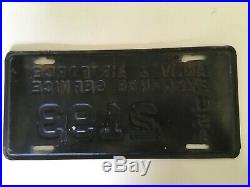 1948 US Army and Air Force Exchange Service AAFES AES License Plate USAF
