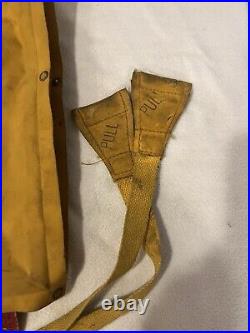 1958 US Army Air Force Vest Life Preserver Jacket Rare Vintage Military Yellow