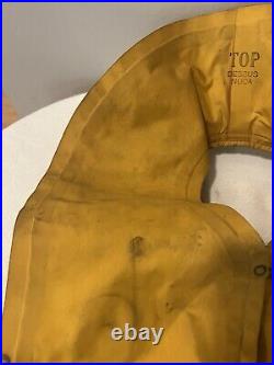 1958 US Army Air Force Vest Life Preserver Jacket Rare Vintage Military Yellow