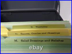 1969 Armed Forces Recipe Service & Index Cards US Army Navy Air Force Military