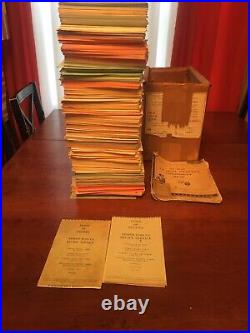 1974 Armed Forces Recipe Service & Index Cards US Army Navy Air Force Military