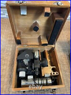 2 WW2 WWII US Army Air Force USAAF A-10 Aircraft Wood Box Sextant Fairchild Afga