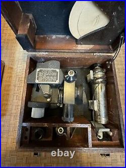 2 WW2 WWII US Army Air Force USAAF A-10 Aircraft Wood Box Sextant Fairchild Afga