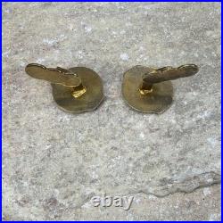 2pc WWII US Army Air Forces Air Transport Command Insignia badge enamel sterling