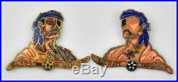 6th Bomb Group Us Army Air Force Crest DI Dui Pb Pin Left Right Pair Lot Meyer
