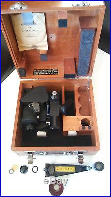 A10 Type US Army Airforce Sextant in Handsome Wooden Case