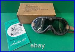ARMY AIR FORCES TYPE B-8 FLYING GOGGLES WithBOX