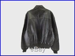 AVIREX A-2 Vintage Leather Motorcycle Jacket US Army Air Force Size XL #VIN103