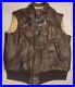 AVIREX-Type-B-9-US-Army-Air-force-Bomber-Utility-Leather-Vest-Size-SM-USA-MEN-01-fda