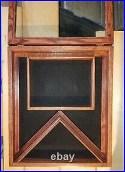 Air Force/army/marines/navy Veteran Flag And Medal Display Case Shadow Box