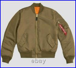 Alpha Industries Military Army MA1 US Air Force Flight Bomber Pilot Slim Jacket