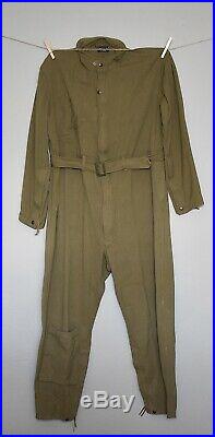Antique WWII Type A-4 US Army Air Force Long Sleeve Pilot Flight Suit Size 46 XL