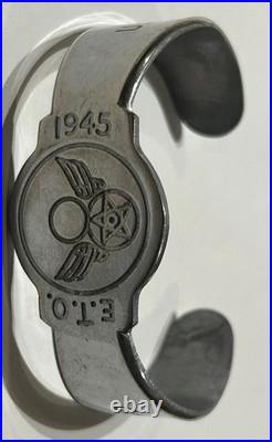Army Air Force 1945 USAAF BRACELET ENGLAND ETO SWEETHEART WITH LOVE WW2