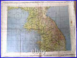 August 1945 US Army Air Forces Aeronautical Chart Restricted South Korean Map