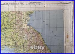 August 1945 US Army Air Forces Aeronautical Chart Restricted South Korean Map