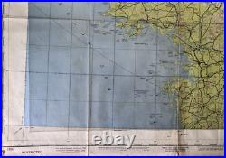 August 1945 US Army Air Forces Aeronautical Chart Restricted South Korean Map