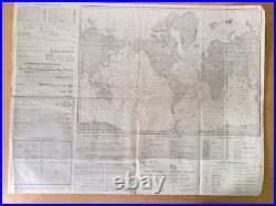 August 1945 US Army Air Forces Aeronautical Chart Restricted South Korean Map