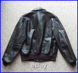 Authentic Leather Bomber Jacket Type A2 Cockpit Flight VTG US Air Force Army 44