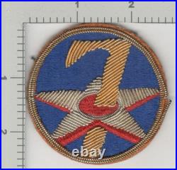 Authentic WW 2 US Army Air Force 7th Air Force Bullion Patch Inv# K3618