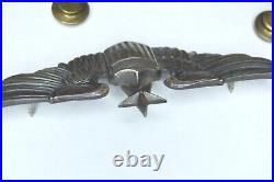 Authentic WW2 GEMSCO Sterling Silver US Army Air Force SENIOR Pilot Wings Corps